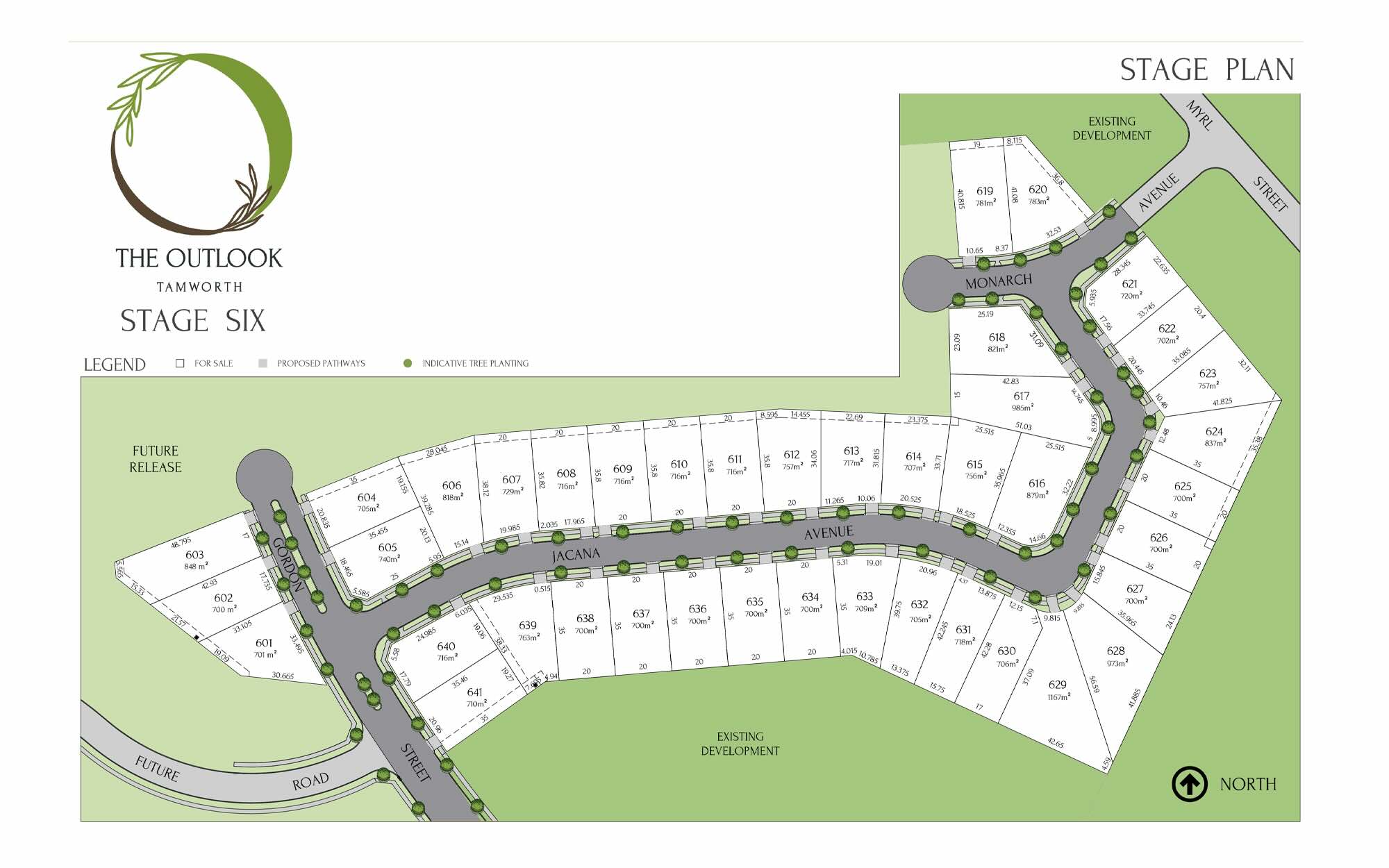 The Outlook Estate - Calala Release Map