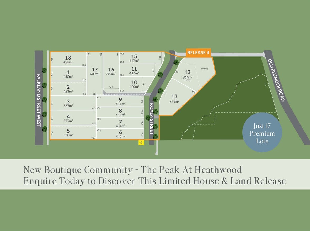 The Peak Estate - Heathwood Release Map