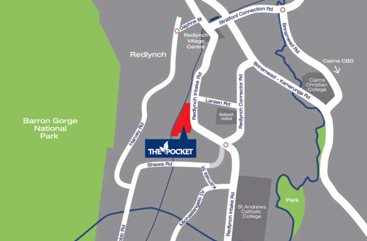 The Pocket Estate - Redlynch Location map