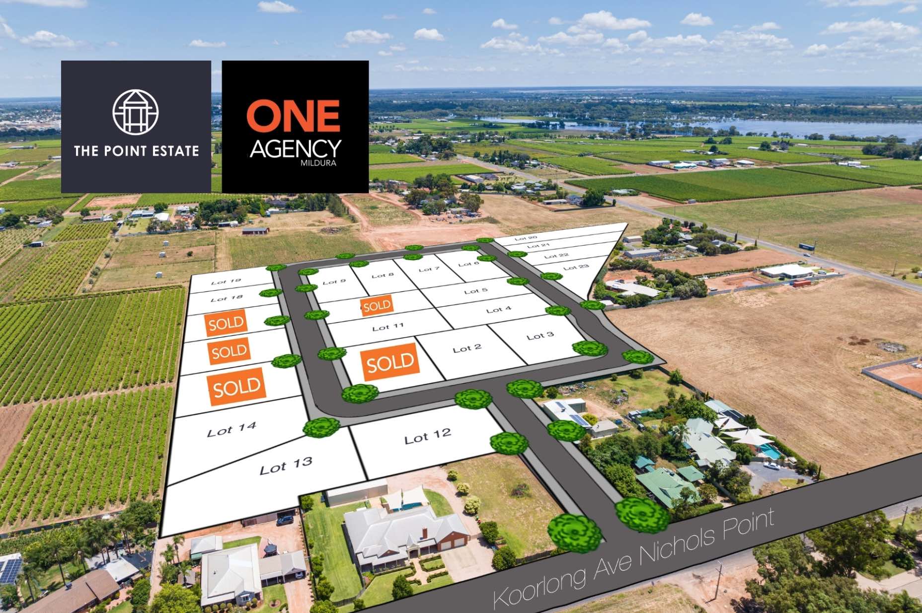 The Point Estate - Nichols Point Aerial