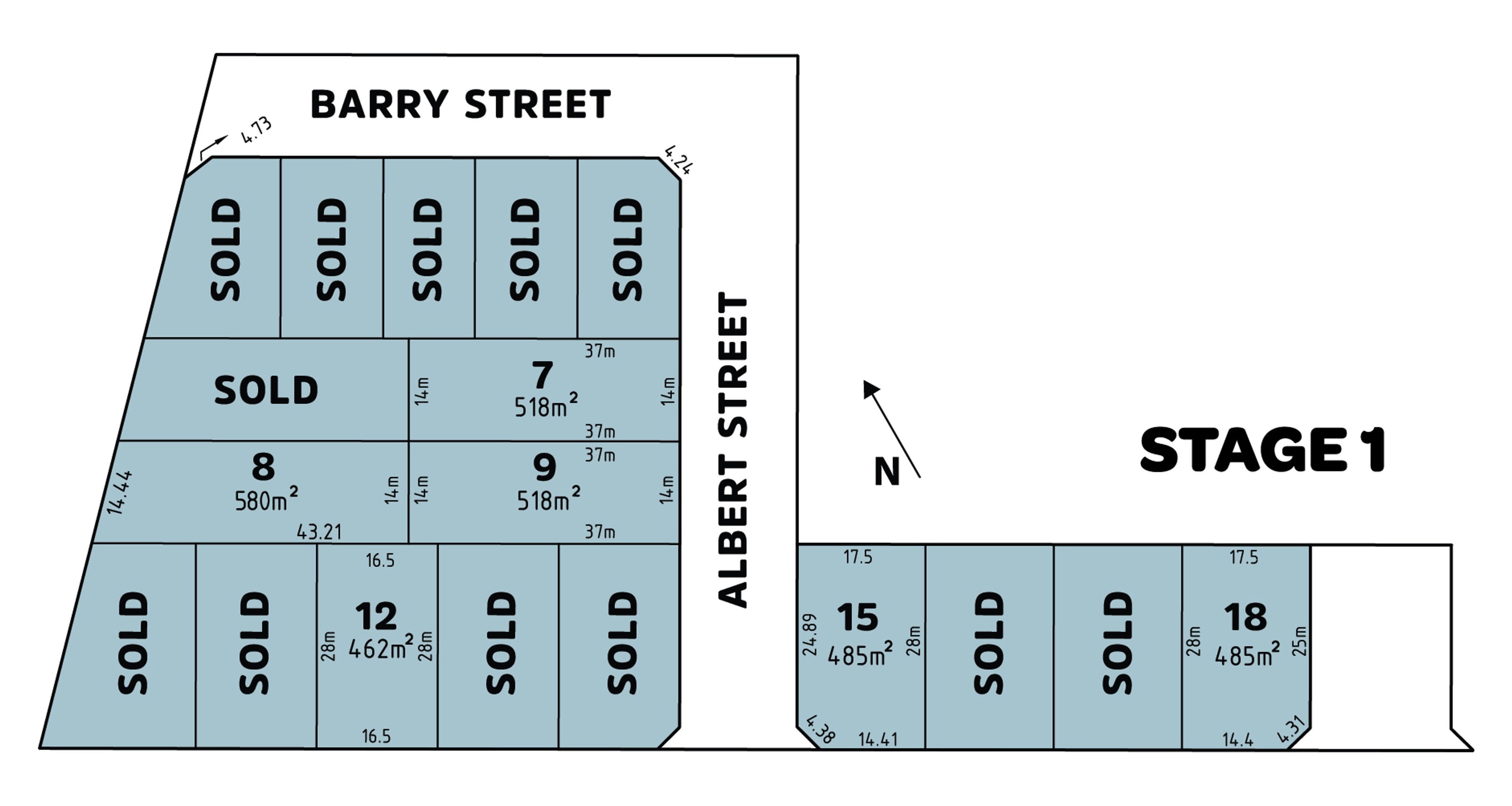 The Precinct Estate - Winchelsea Release Map