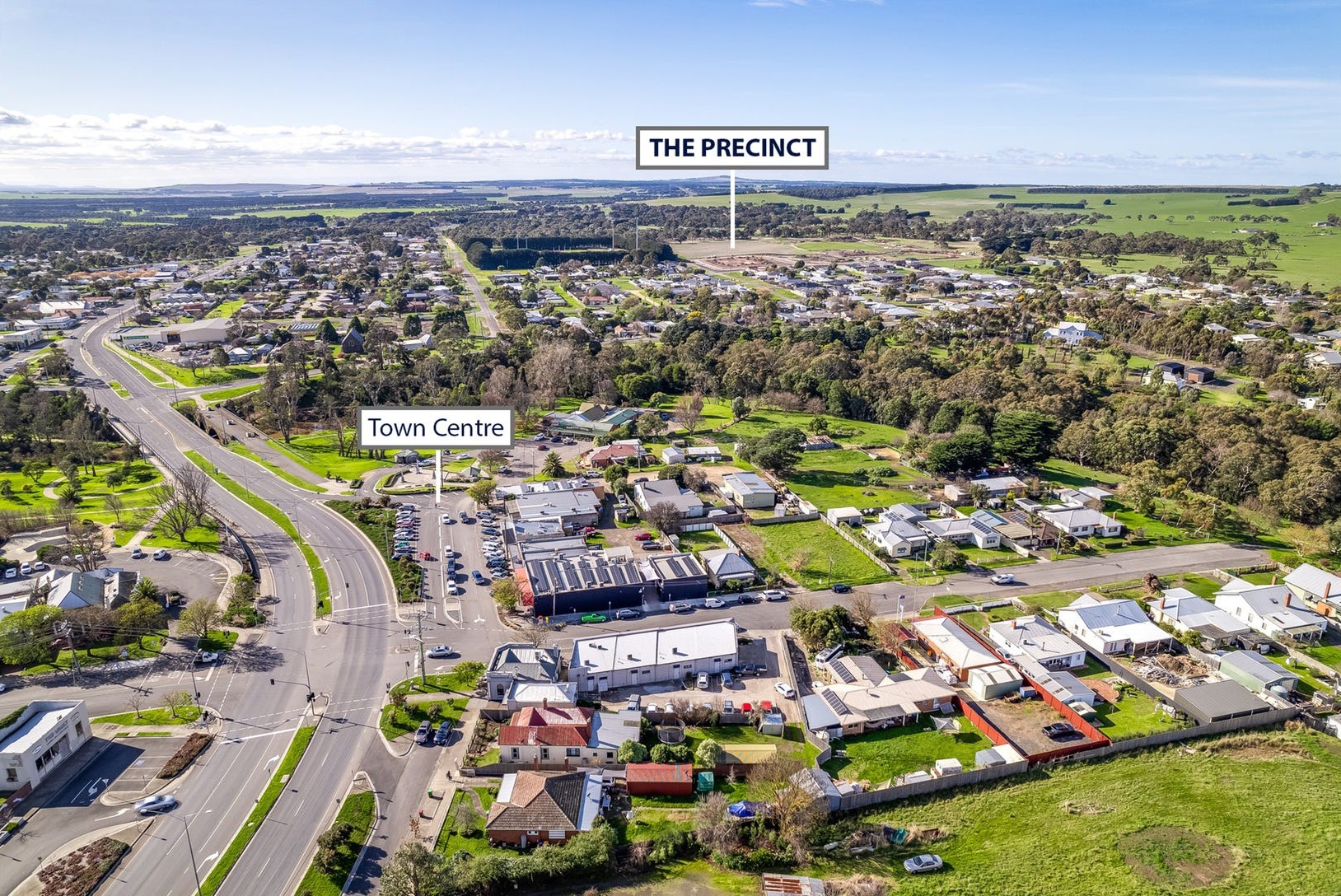 The Precinct Estate - Winchelsea Aerial