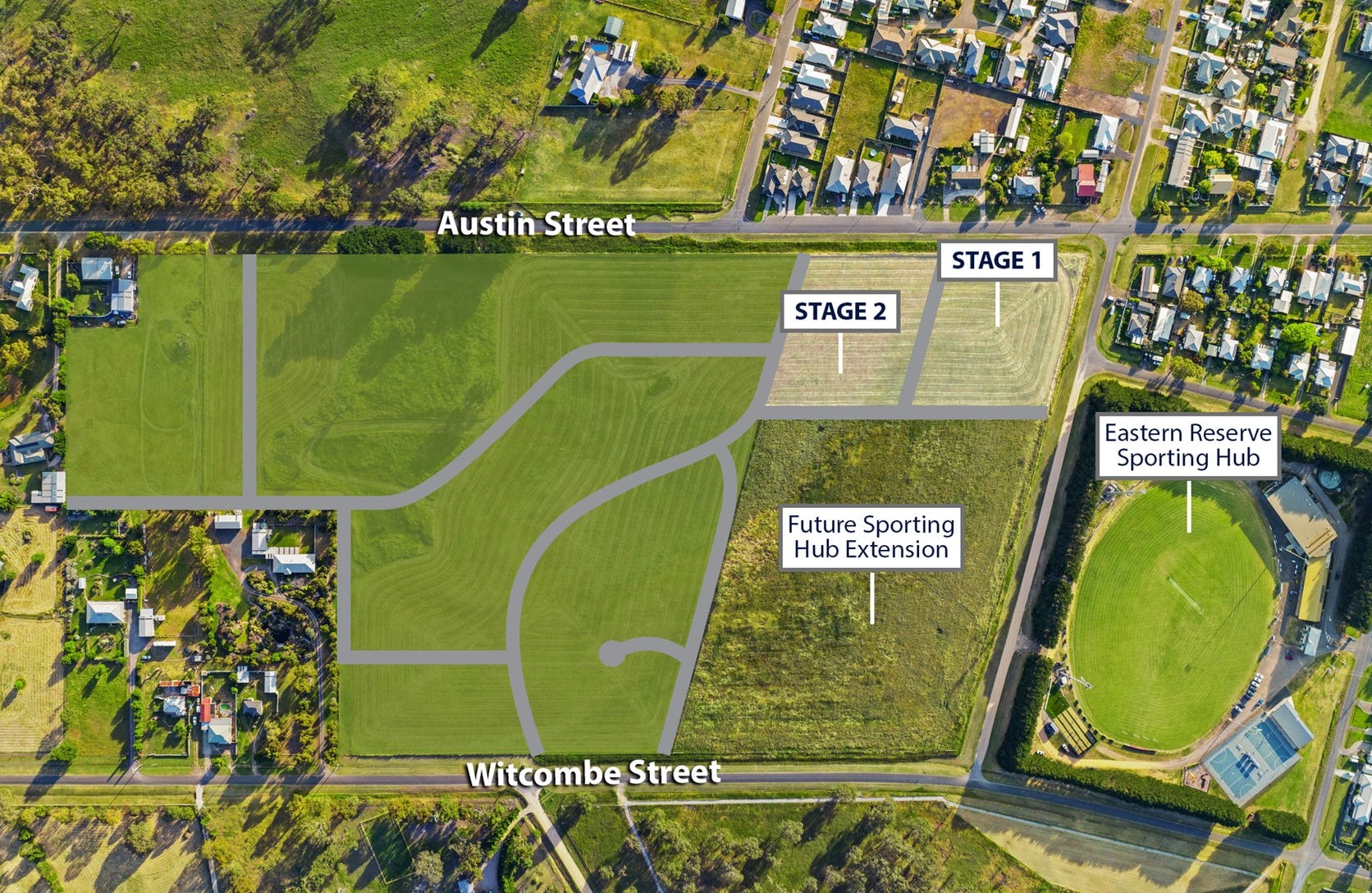The Precinct Estate - Winchelsea Aerial