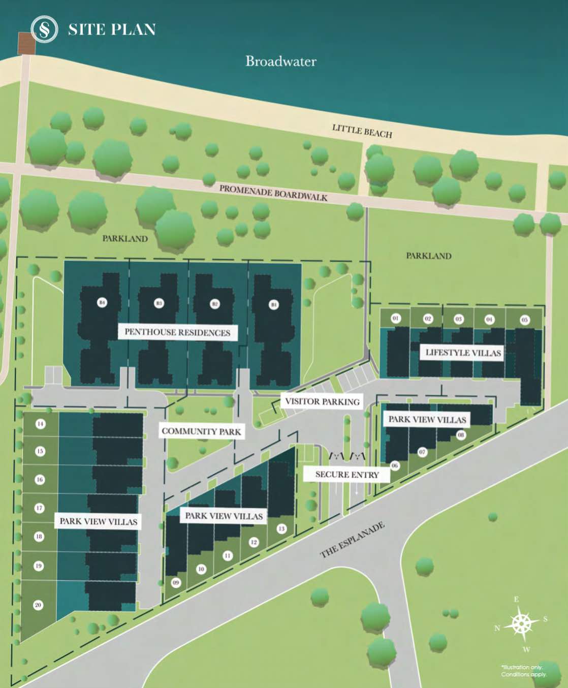 The Promenade Estate - Paradise Point Masterplan