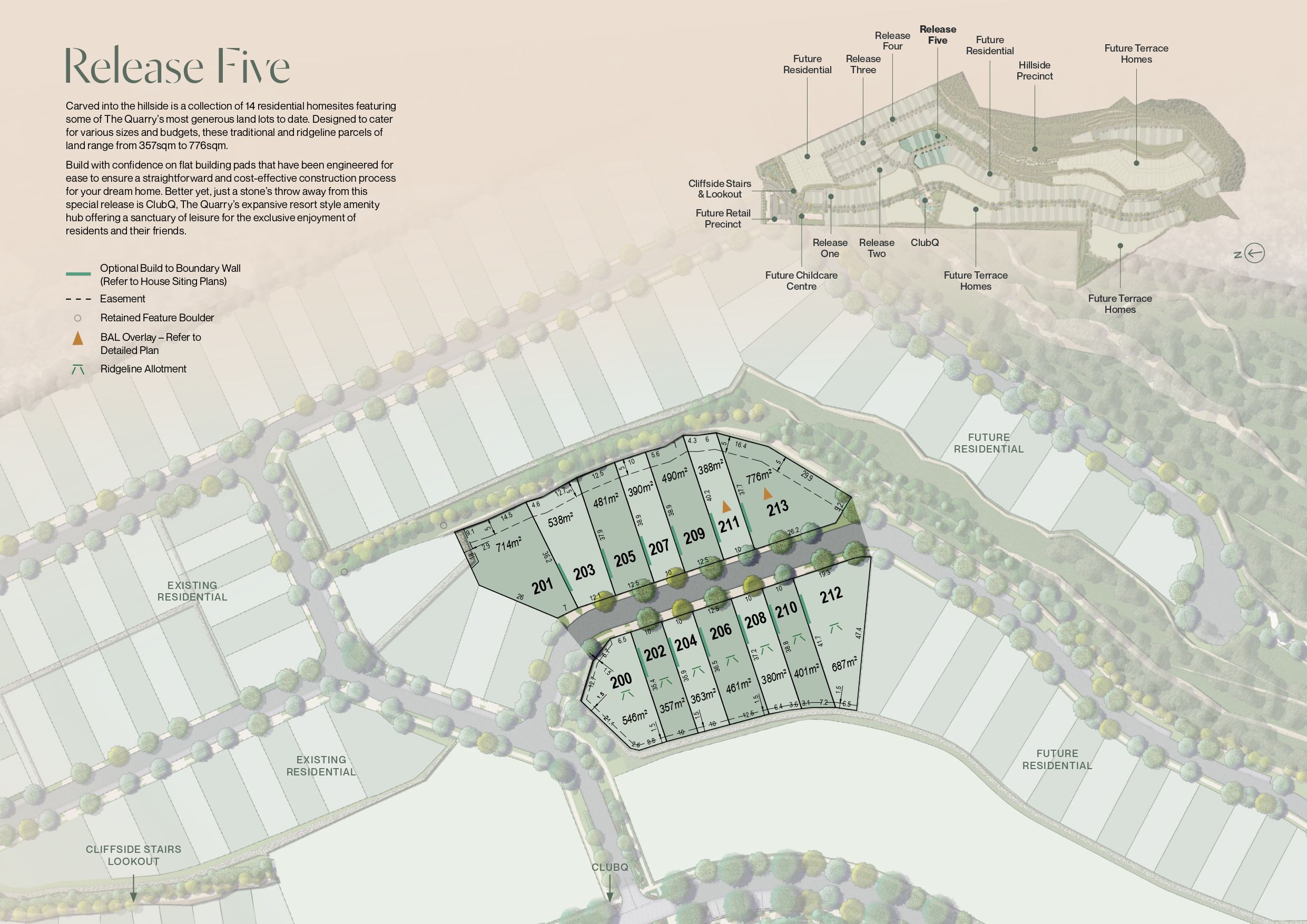 The Quarry Estate - Keperra Release Map