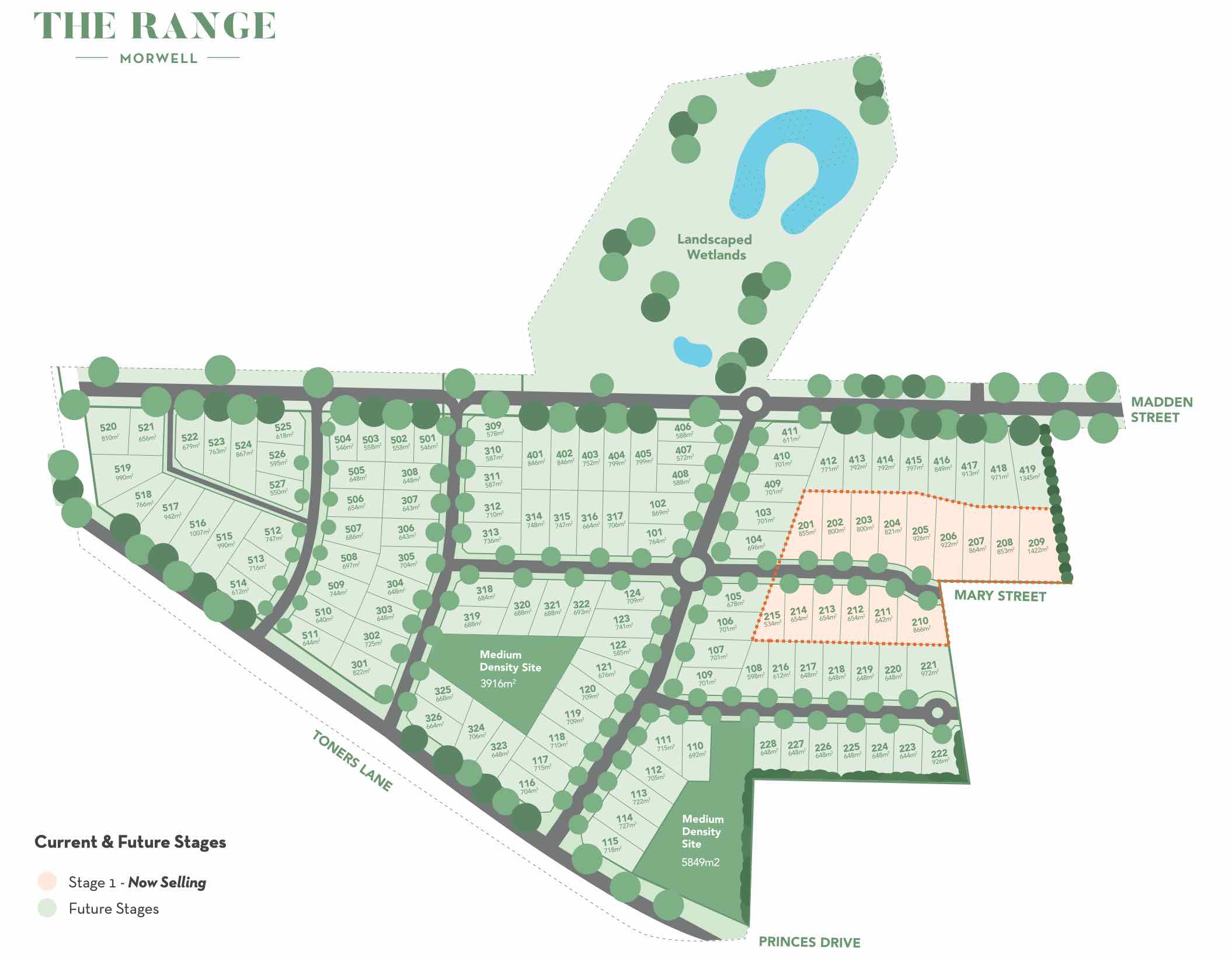 The Range Estate - Morwell Masterplan