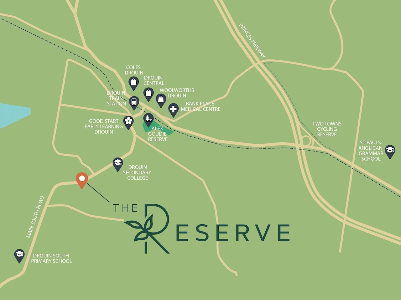 The Reserve - Drou Location Map