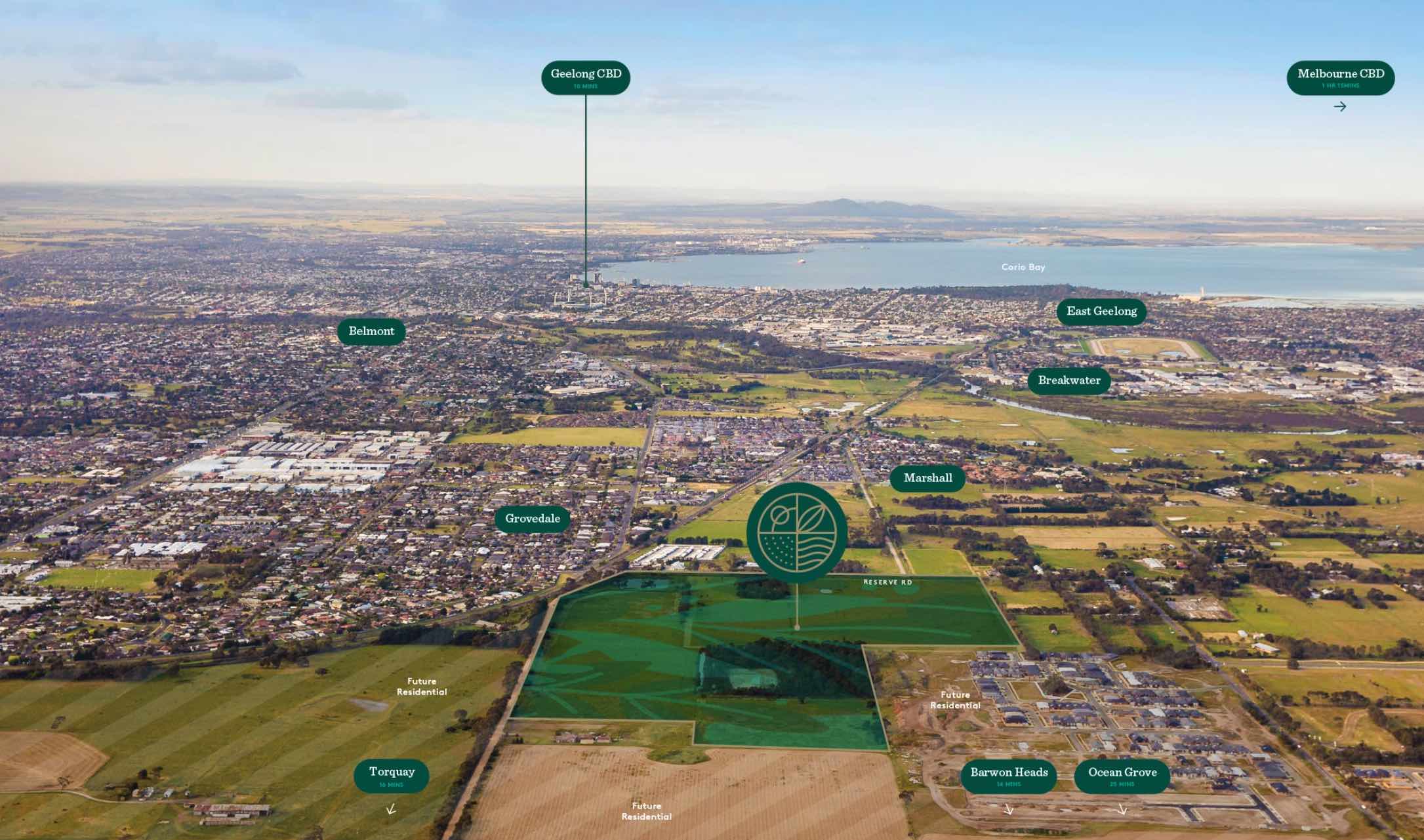 The Reserve Armstrong Creek Estate - Charlemont Aerial_0 Aerial