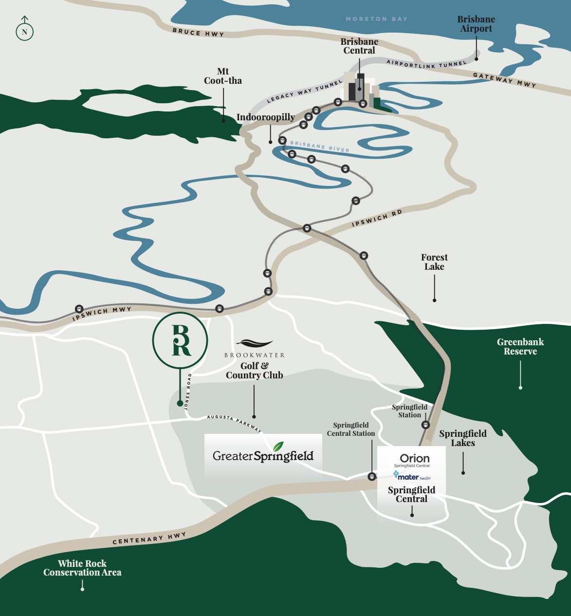 The Reserve Estate - Bellbird Park Location map