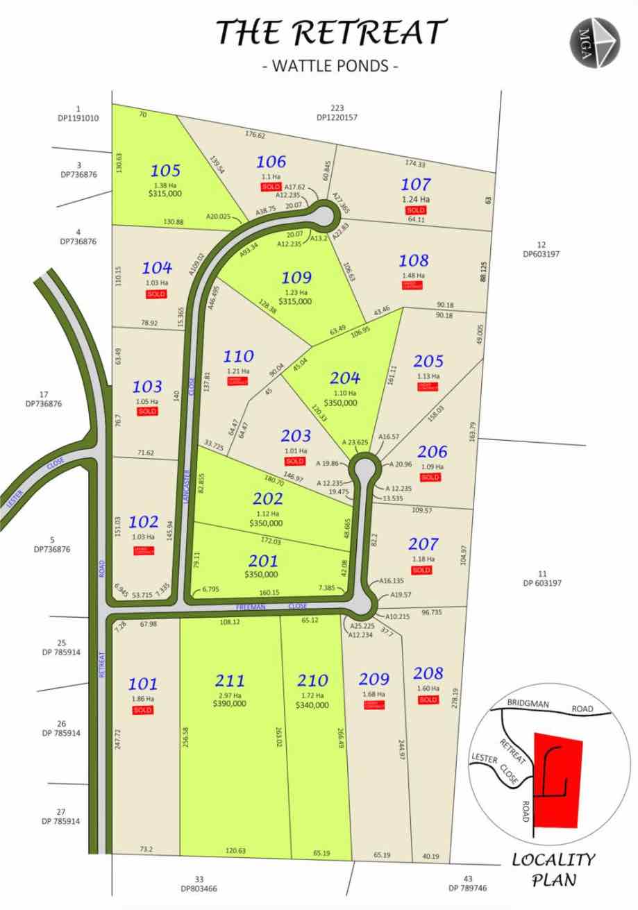 The Retreat Estate - Wattle Ponds Masterplan