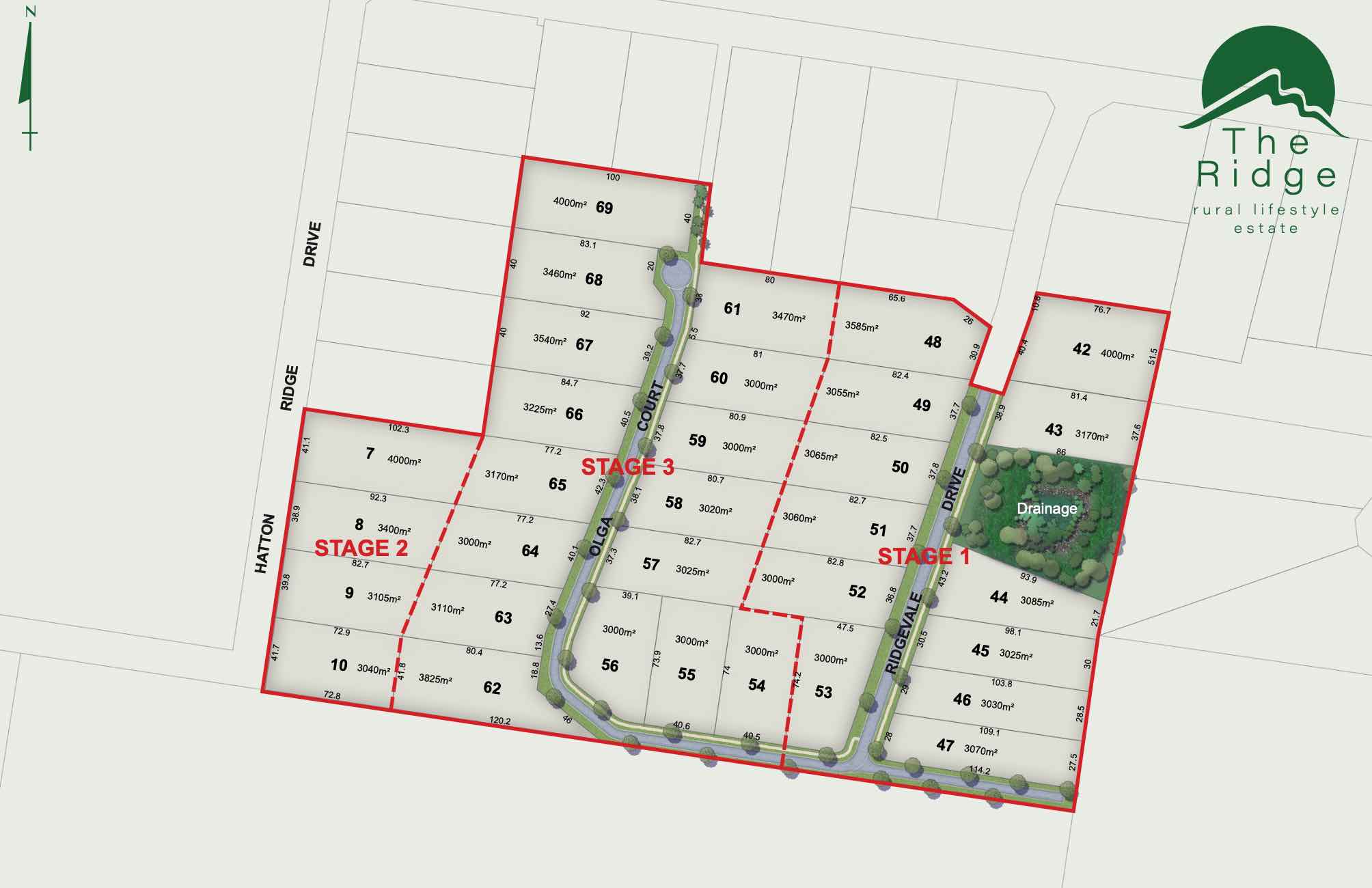 The Ridge Estate - Regency Downs Masterplan