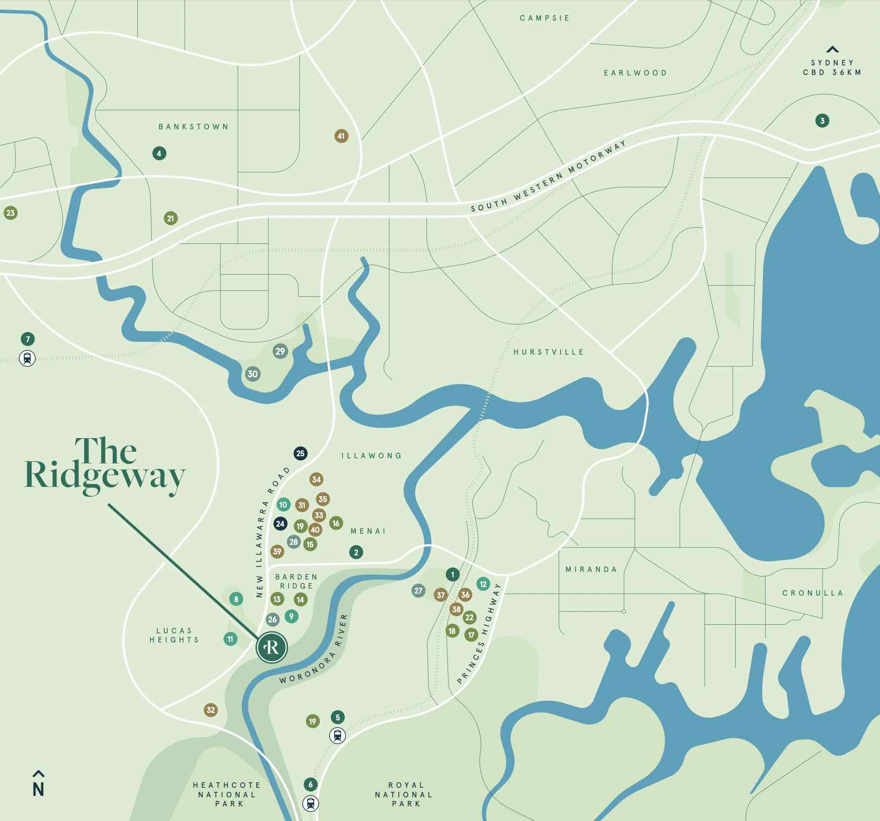 The Ridgeway Estate - Barden Ridge Location map