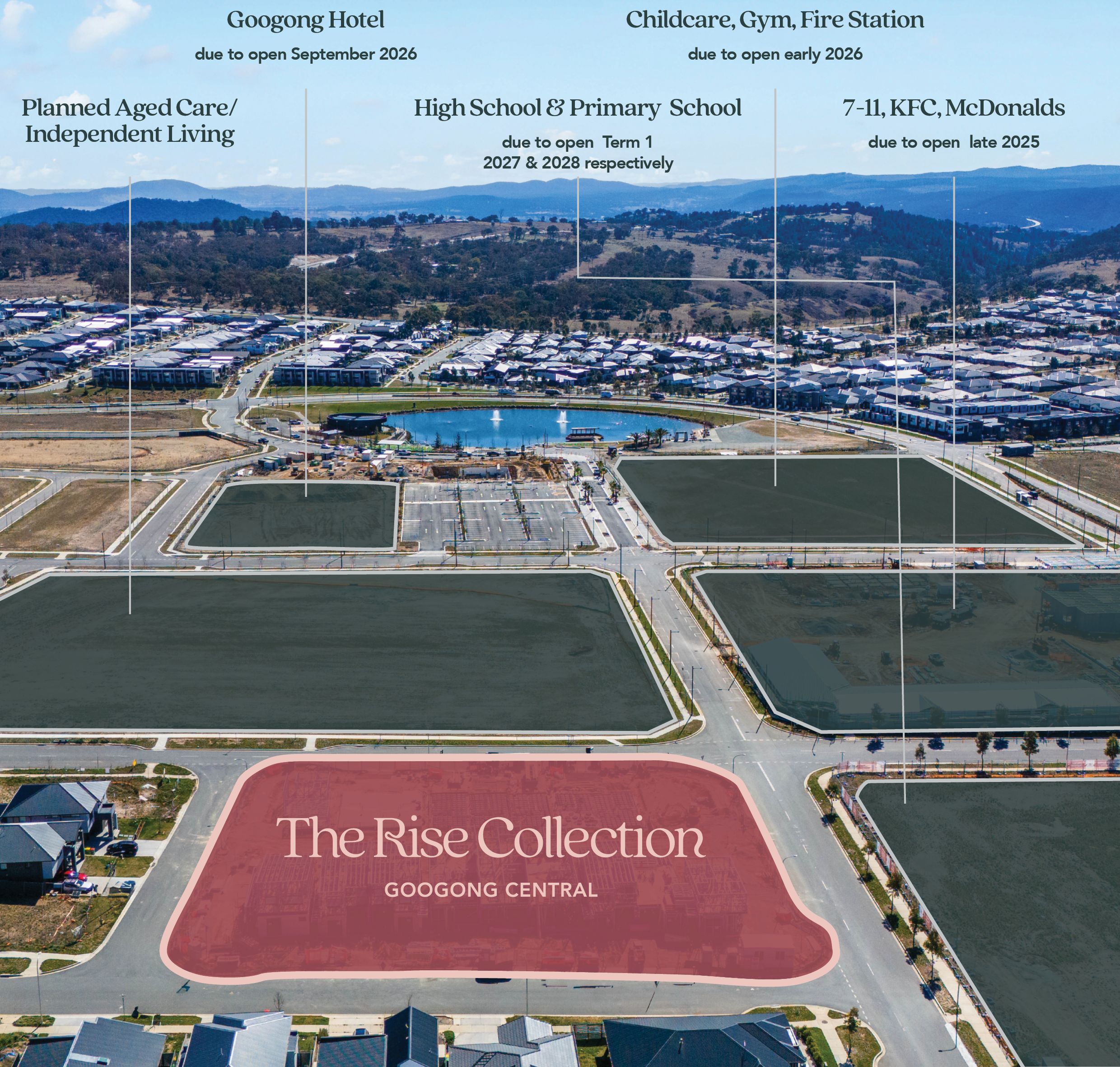 The Rise Collection - Googong Aerial