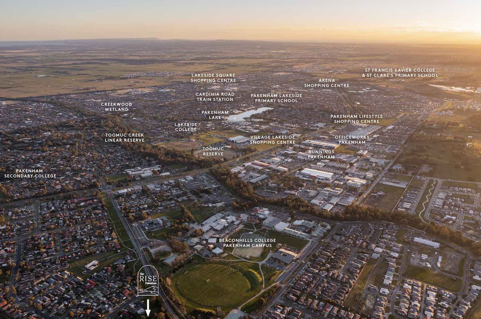 The Rise Estate - Pakenham Aerial