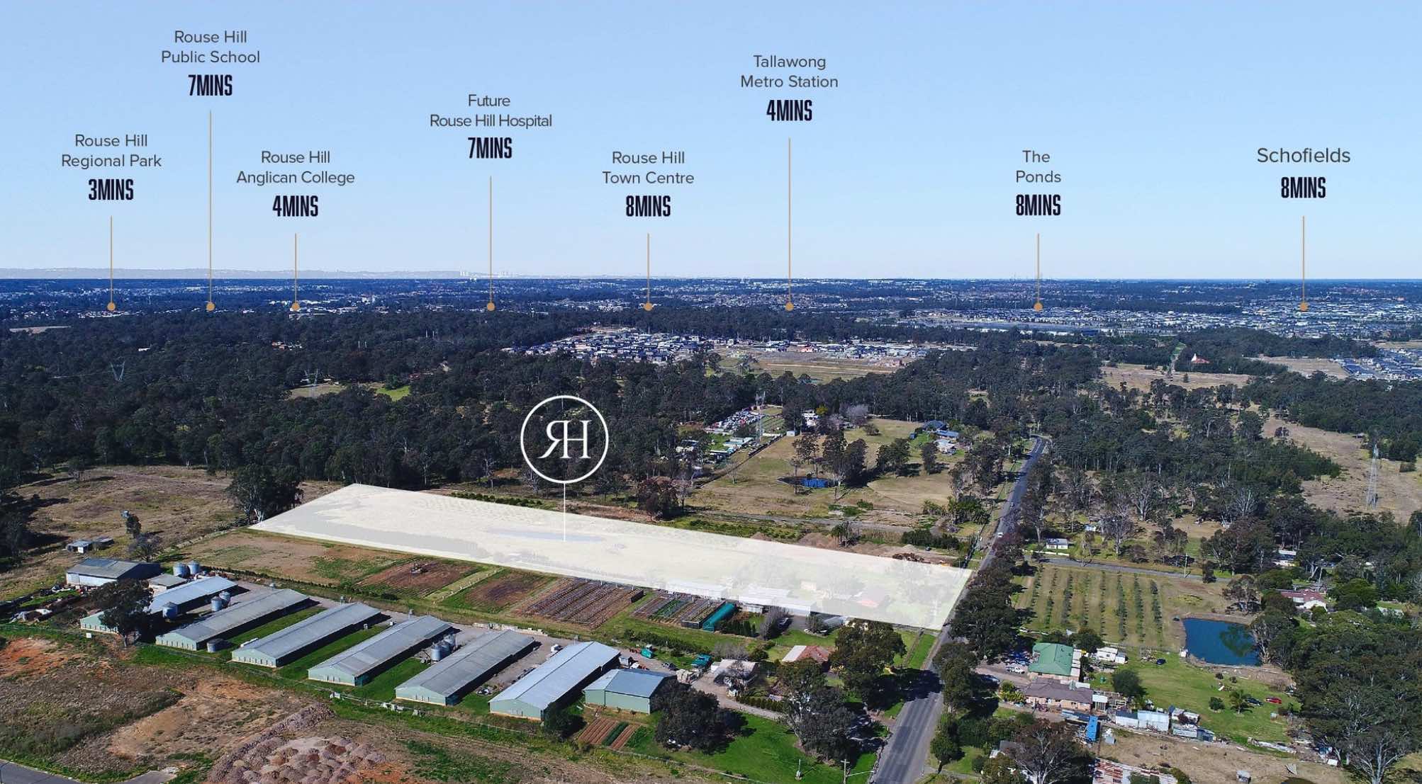 The Rouse Hill Estate - Rouse Hill Aerial