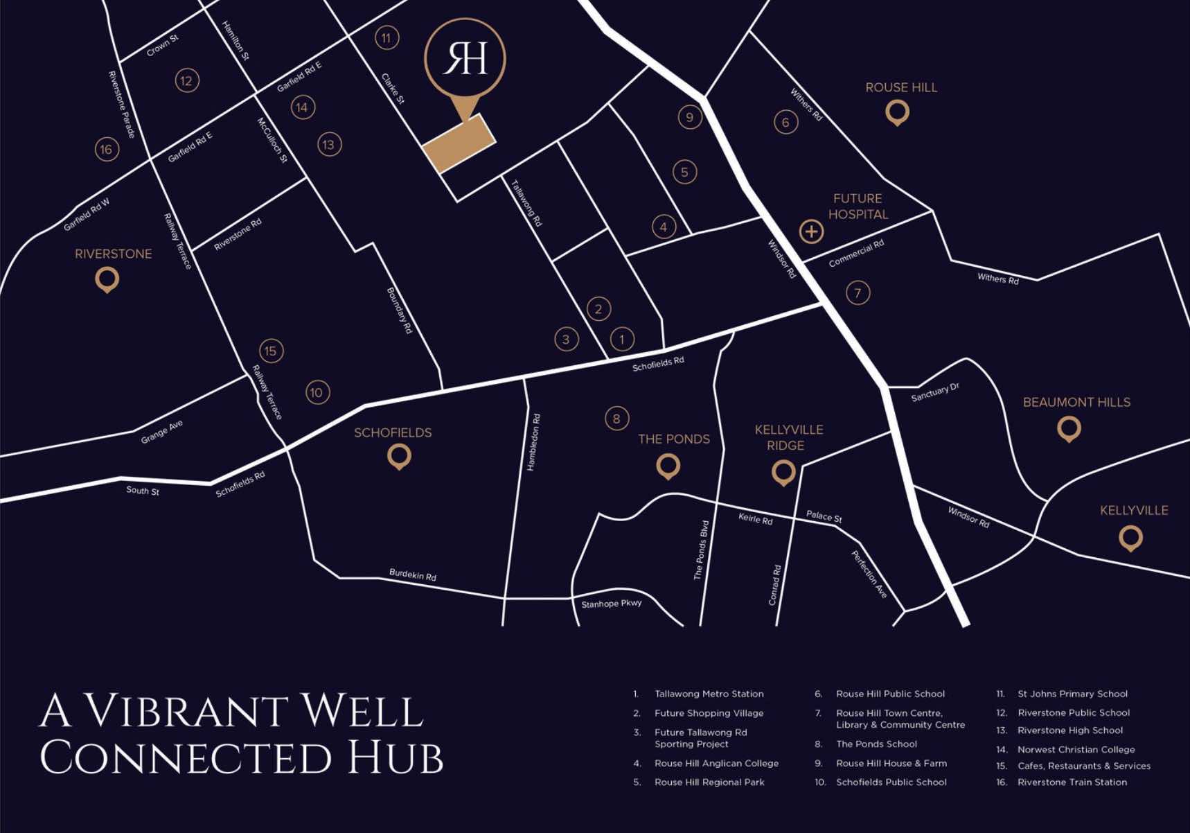 The Rouse Hill Estate - Rouse Hill Location map