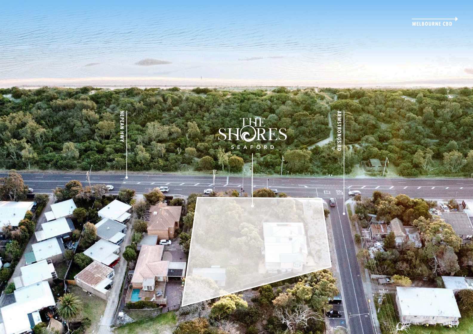 The Shores Estate - Seaford Aerial