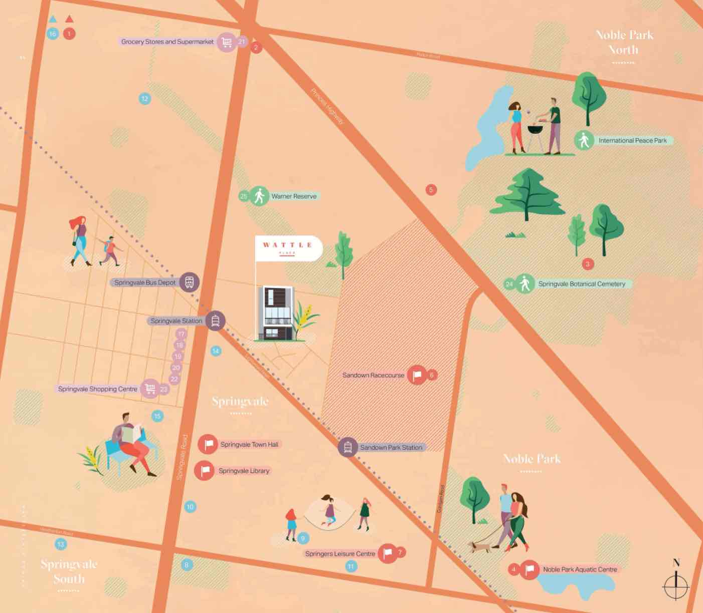 The Spring Avenue - Springvale Location map