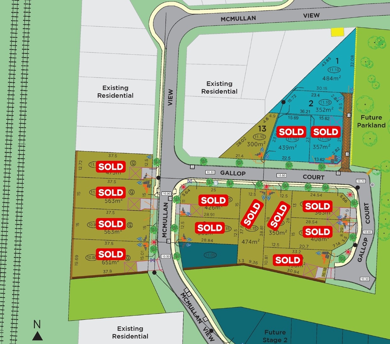 The Stables Estate - Hazelmere Release Map