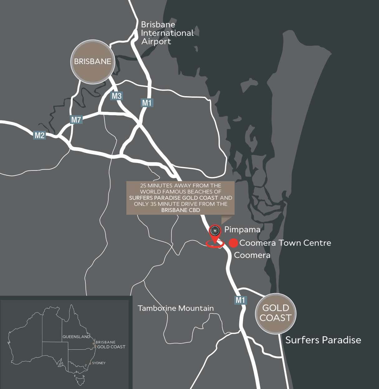 The Stanhope Residences - Upper Coomera Location map