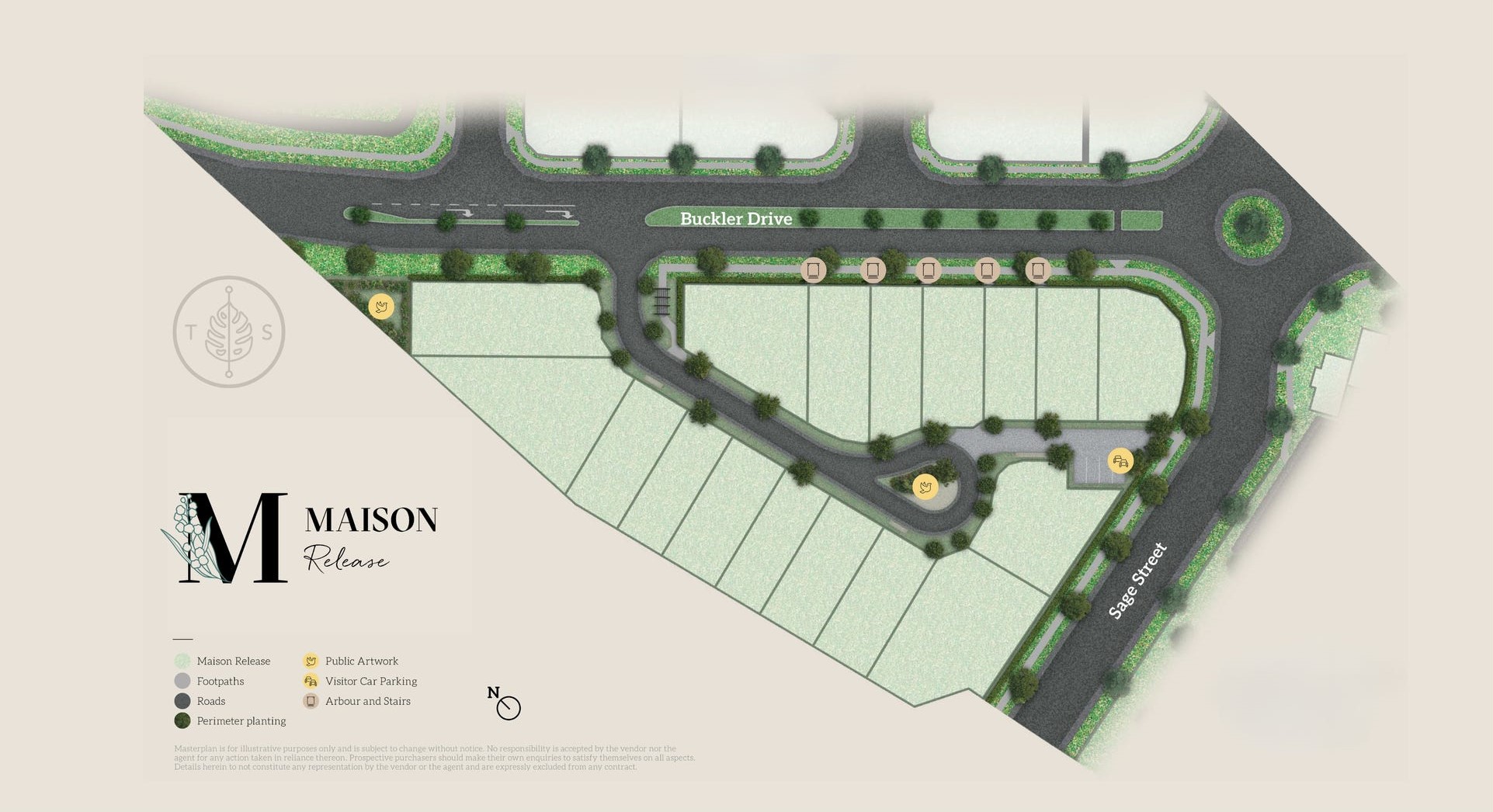 The Surrounds Estate - Helensvale Release Map