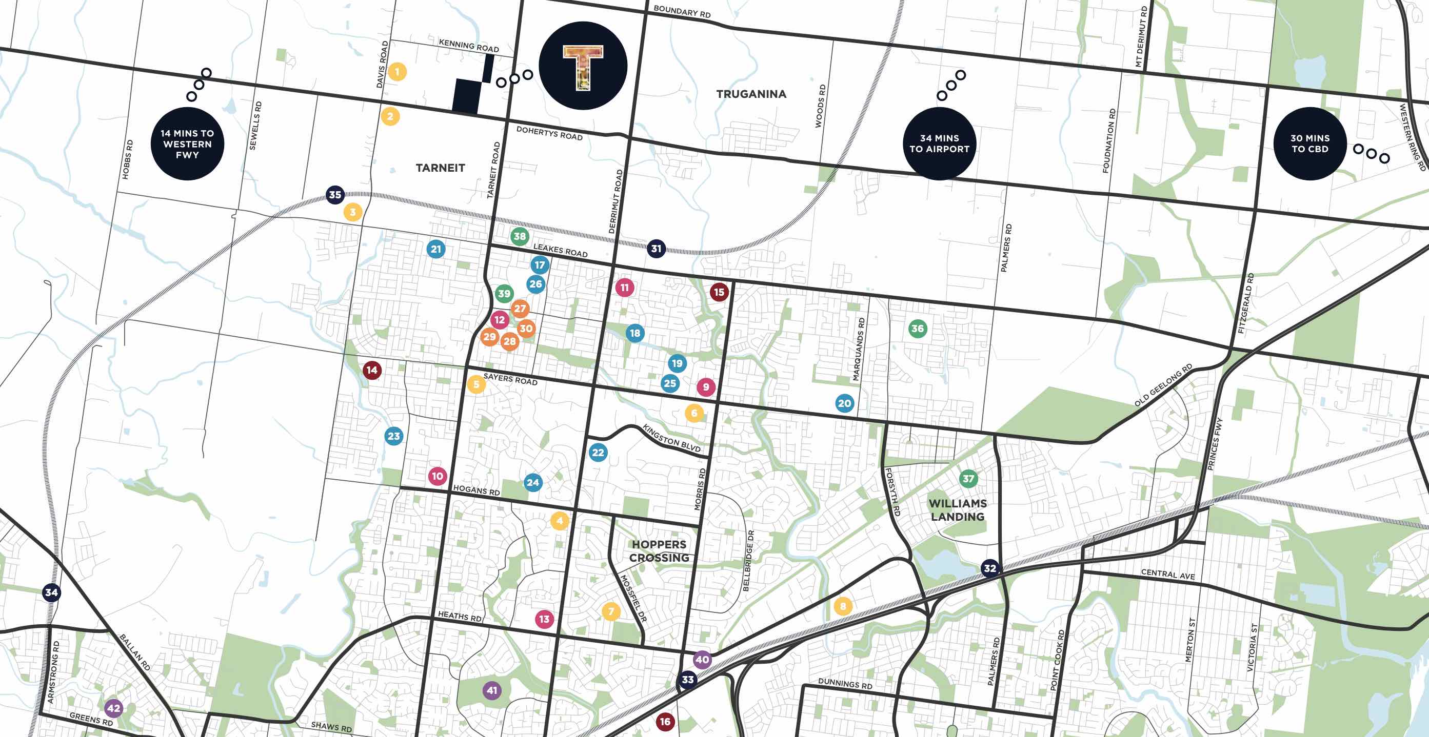 The Tarneit Place Location map