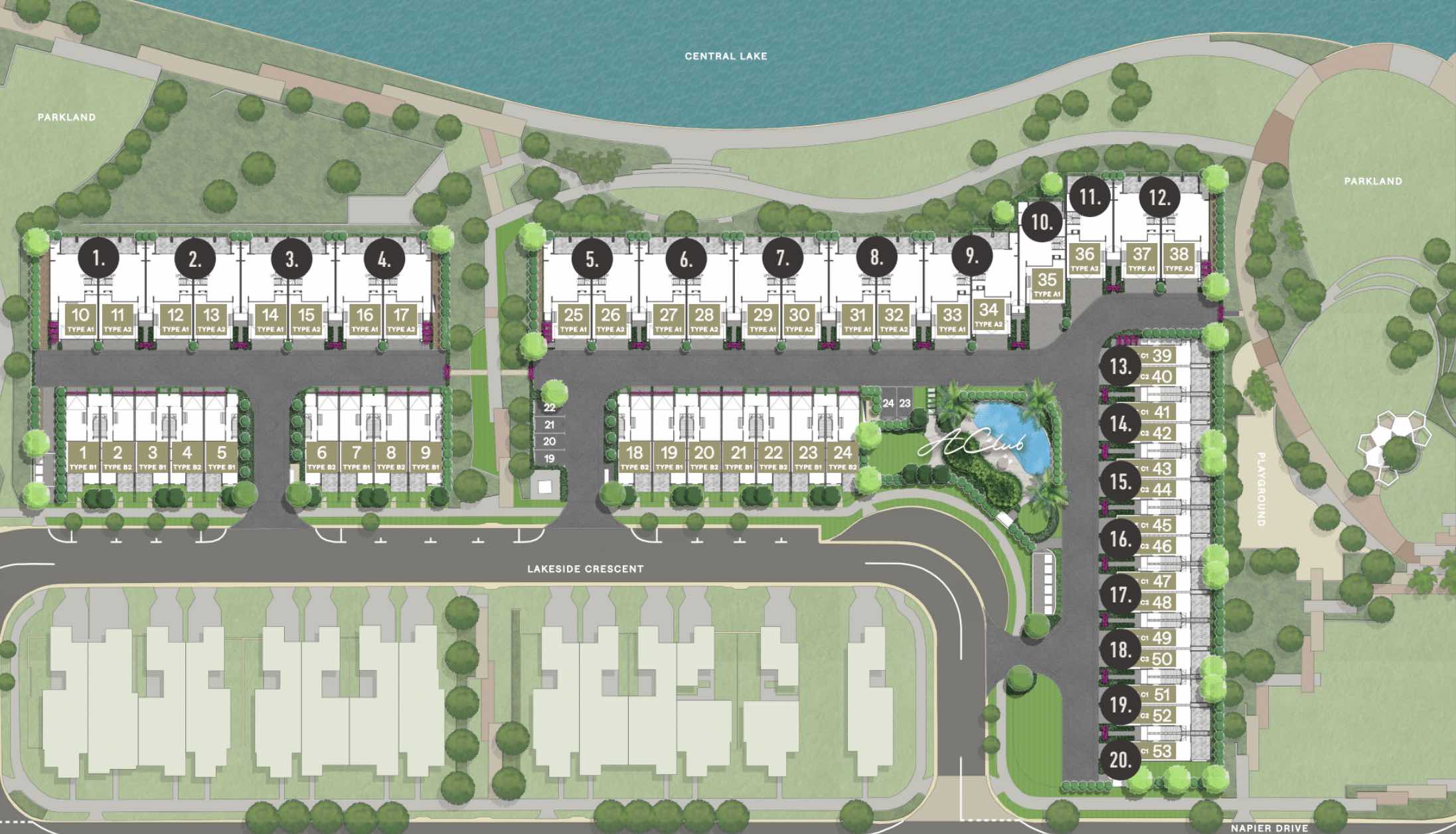 The Terraces Townhomes - Mango Hill Masterplan