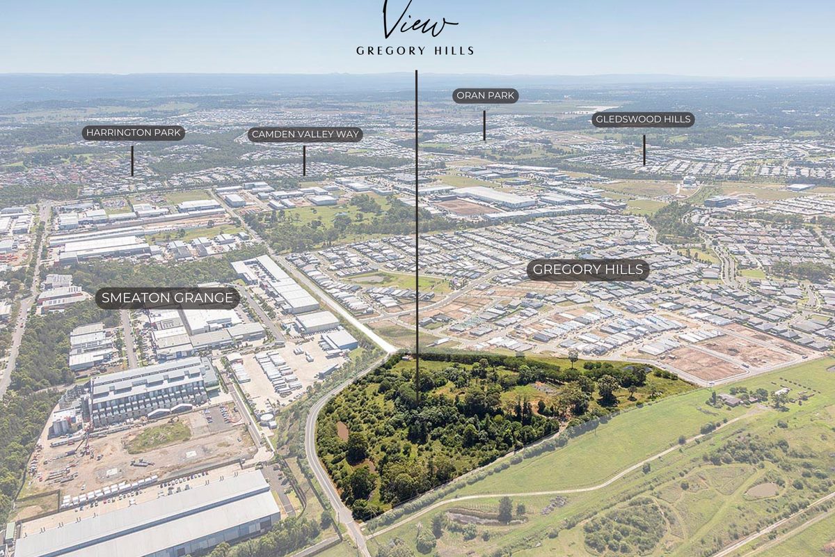 The View Estate - Gregory Hills Location Map