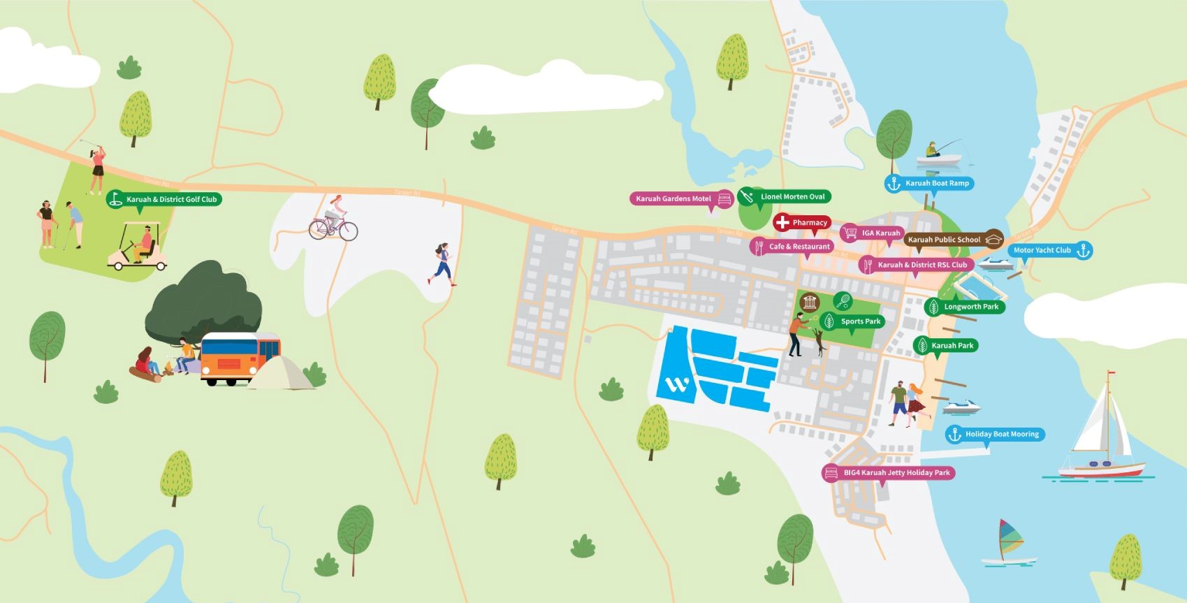 The Watermark Estate - Karuah Location Map