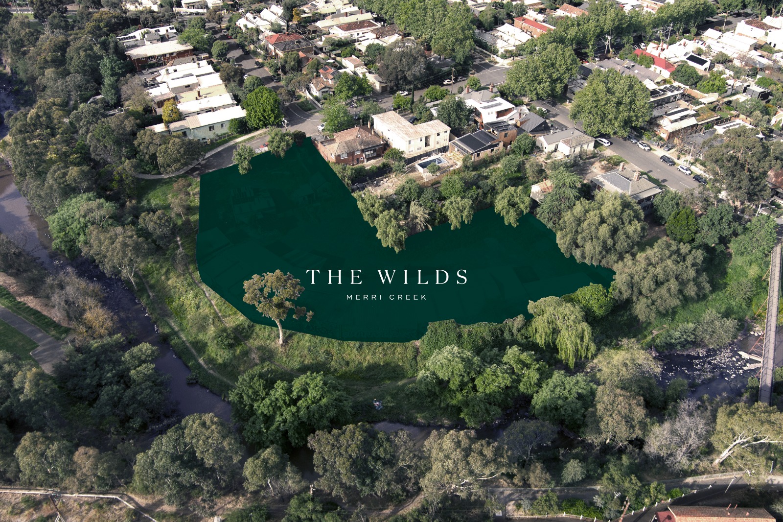 The Wilds Merri Creek Estate - Northcote Aerial