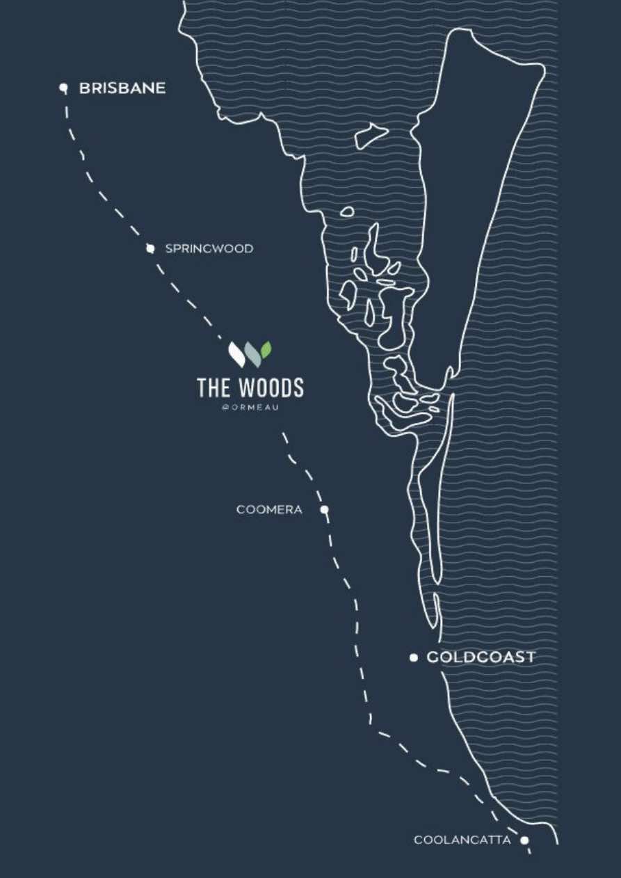 The Woods Estate - Ormeau Location map