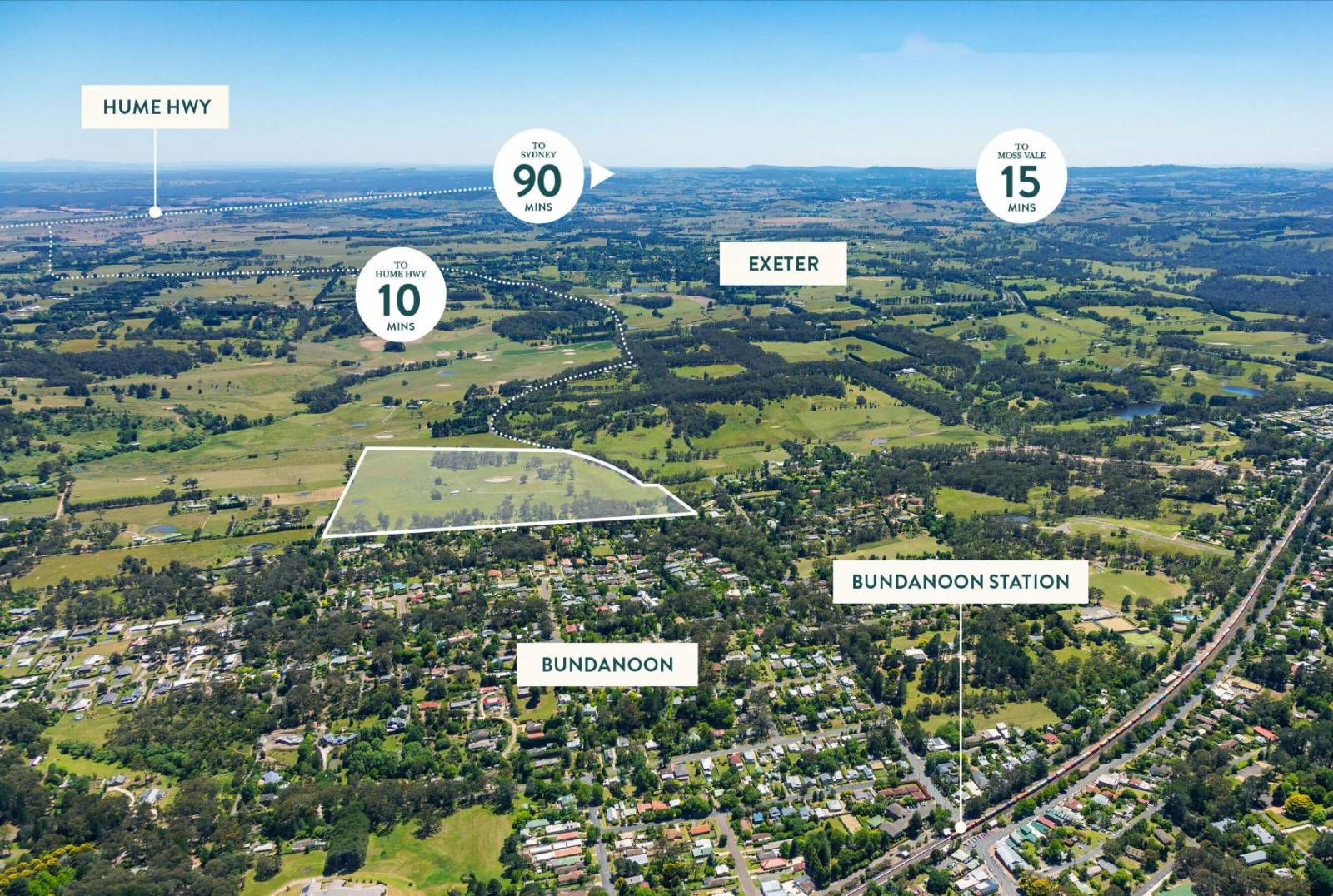 The Yards of Bundanoon Estate - Bundanoon Aerial