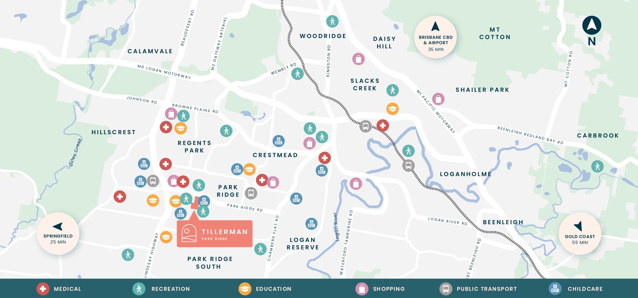 Tillerman Estate - Park Ridge Location Map