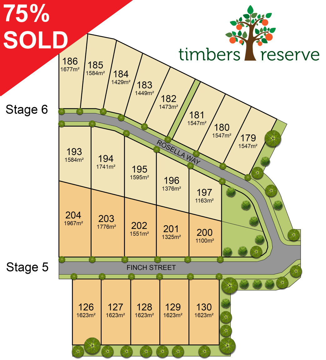 Timbers Reserve Estate - Oakhurst Release Map