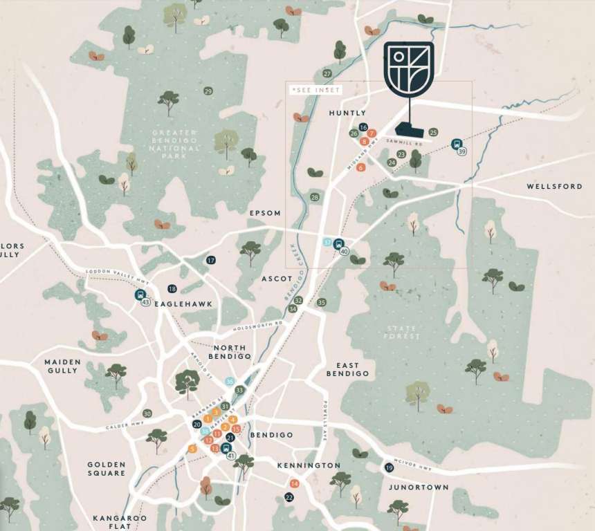 Top Paddock Estate - Ascot Location Map