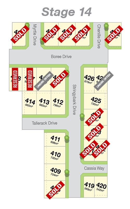 Tower Hill Estate - Swan Hill Release Map