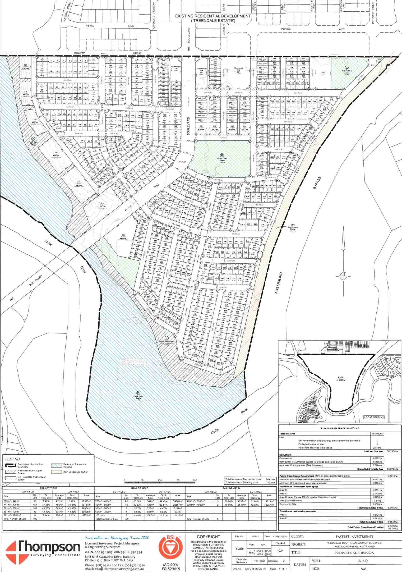 Treendale Riverside Estate - Australind Masterplan