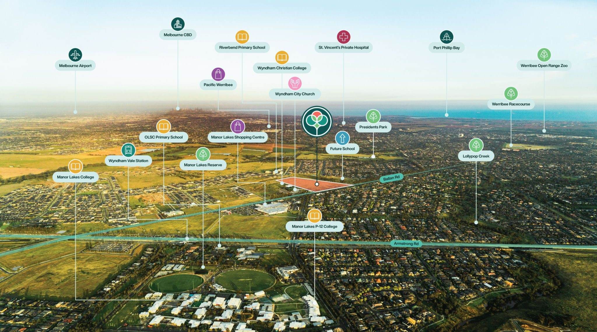 Tribella Rise - Wyndham Vale Aerial