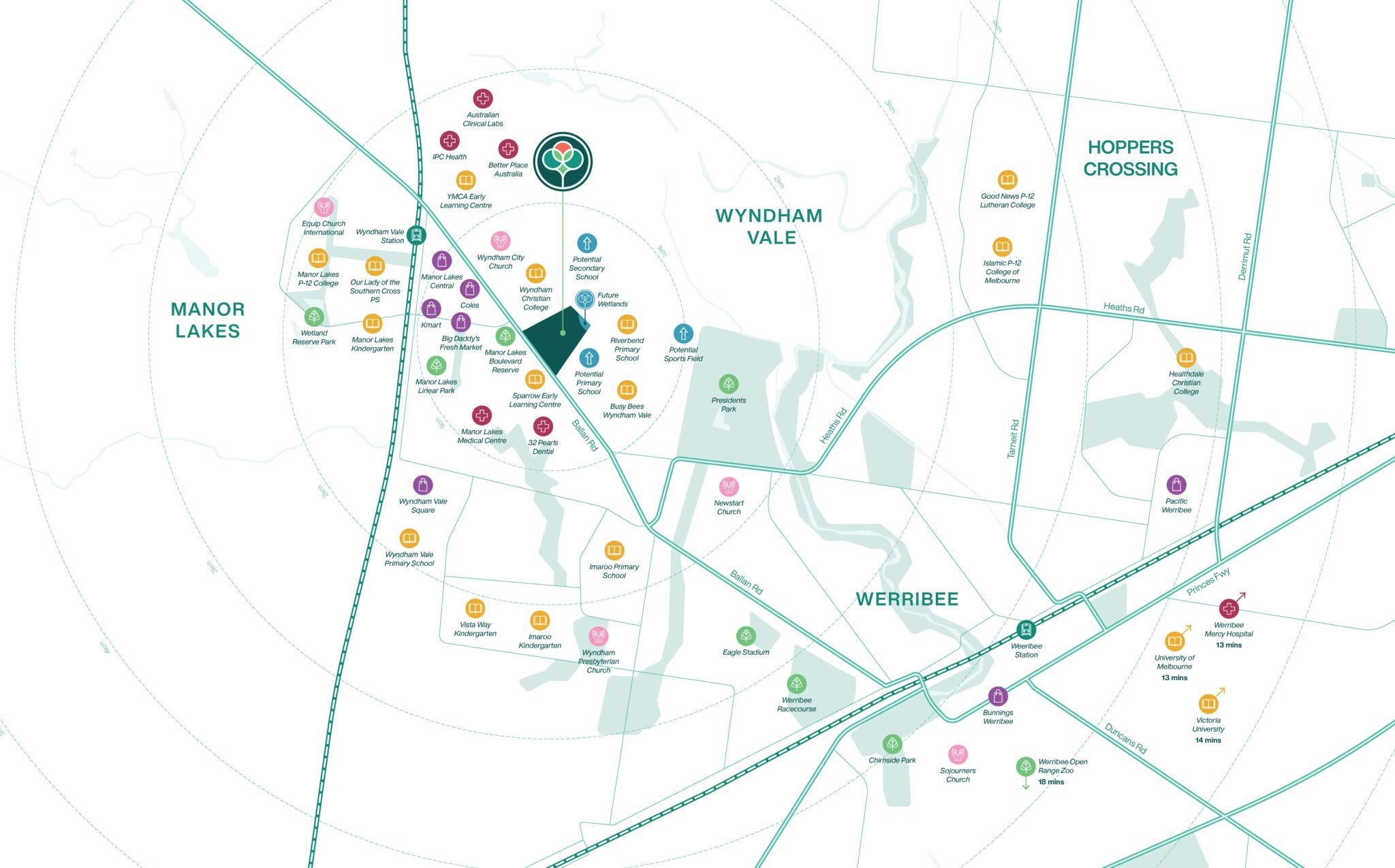 Tribella Rise - Wyndham Vale Location Map