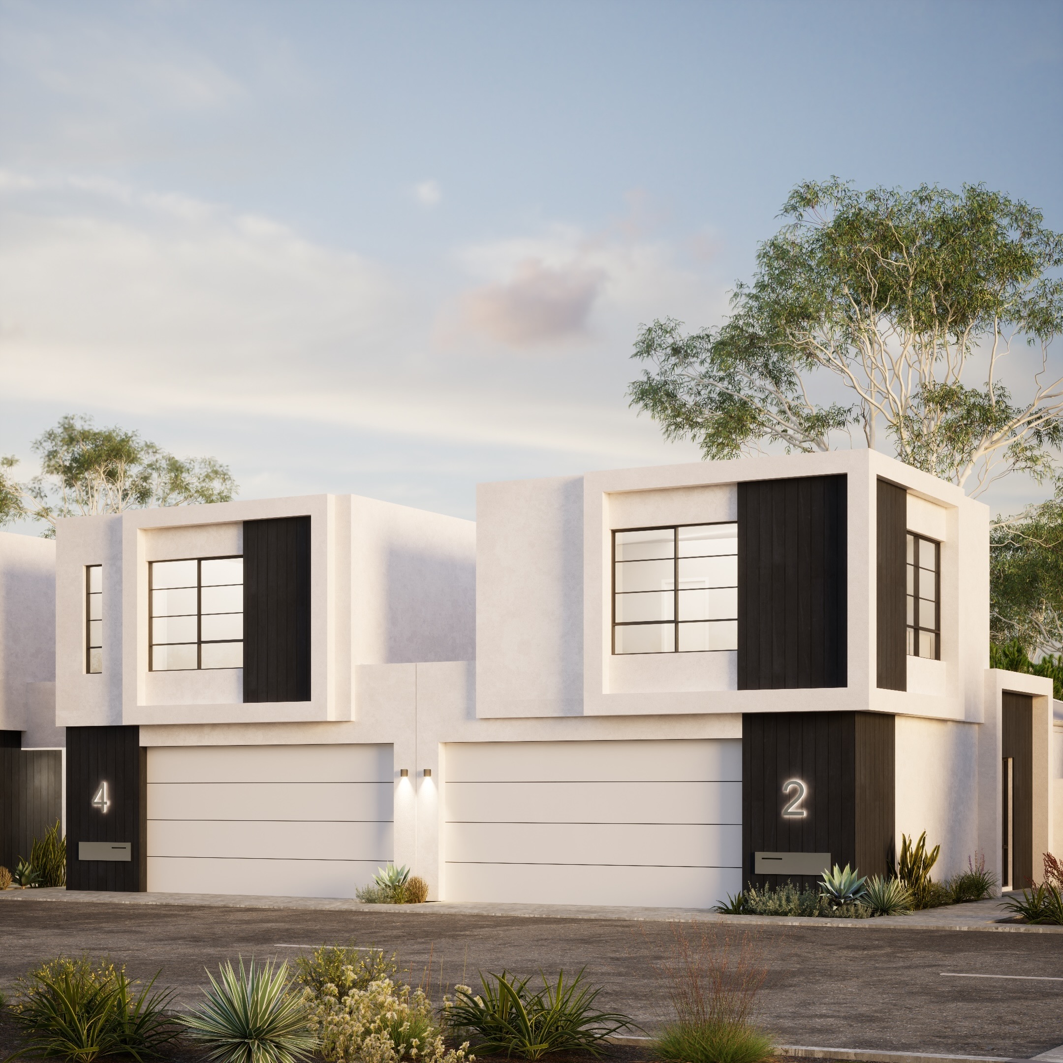 Trigon Lane Townhouses - Landsdale Streetscape