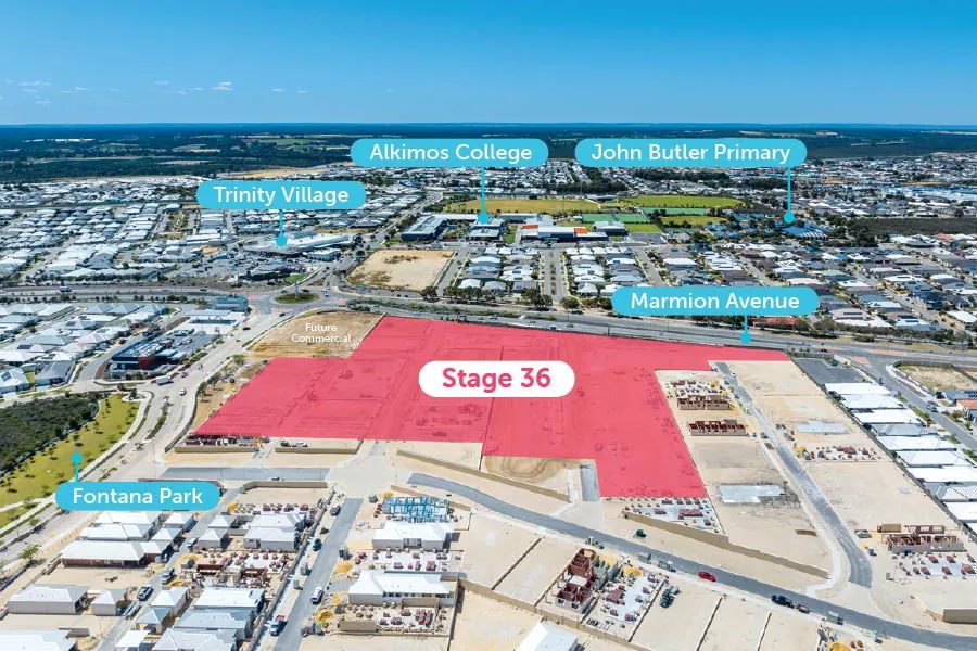 Trinity Estate - Alkimos Aerial