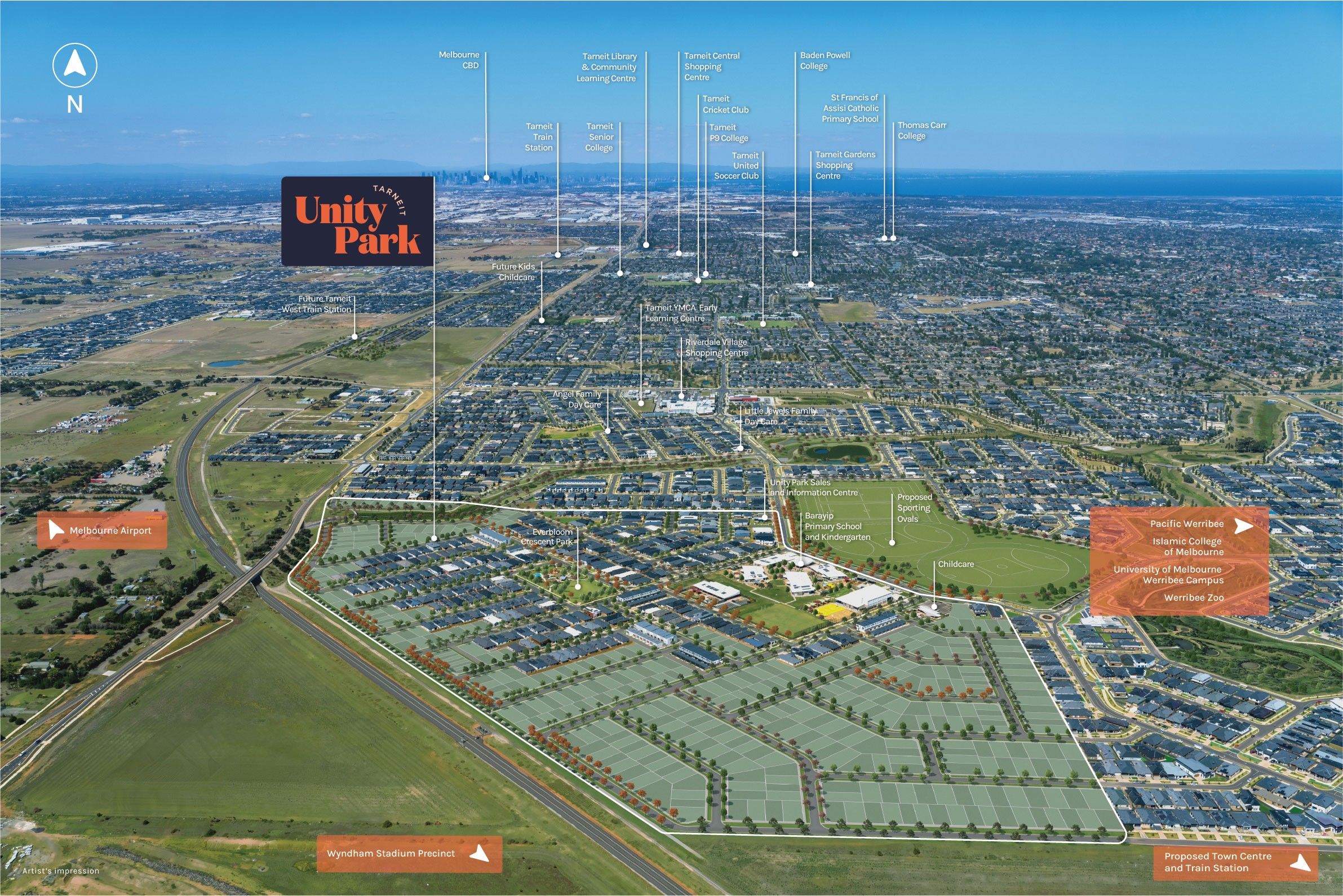 Unity Park Estate - Tarneit Aerial