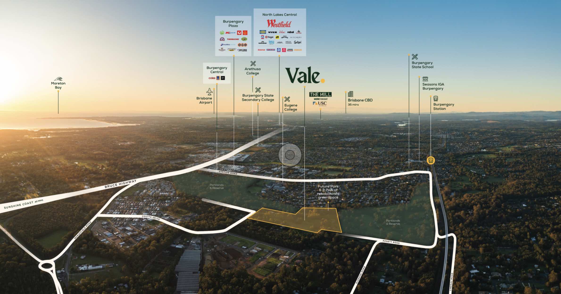 Vale Estate - Burpengary Aerial