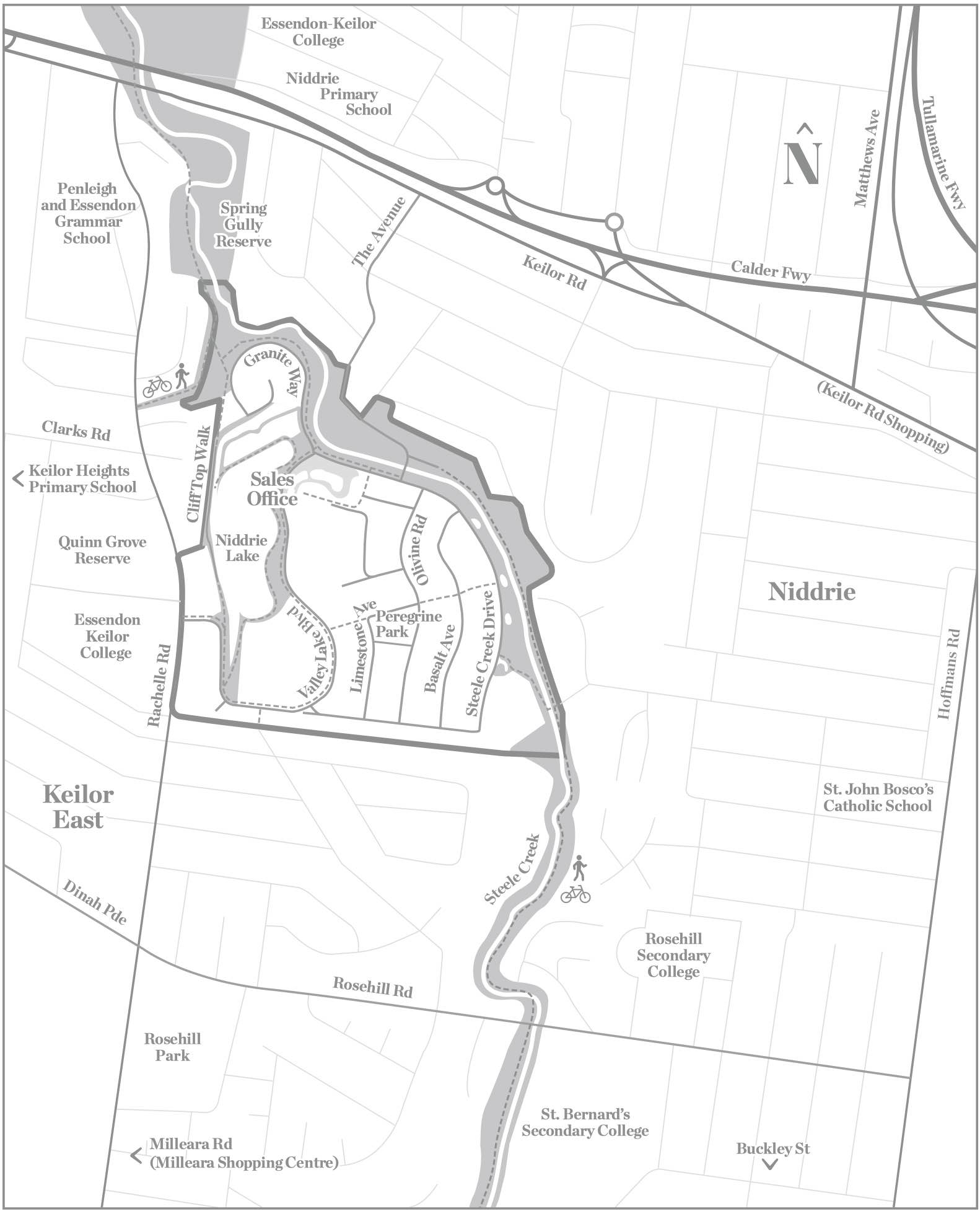 Valley Lake Estate - Keilor East Location map