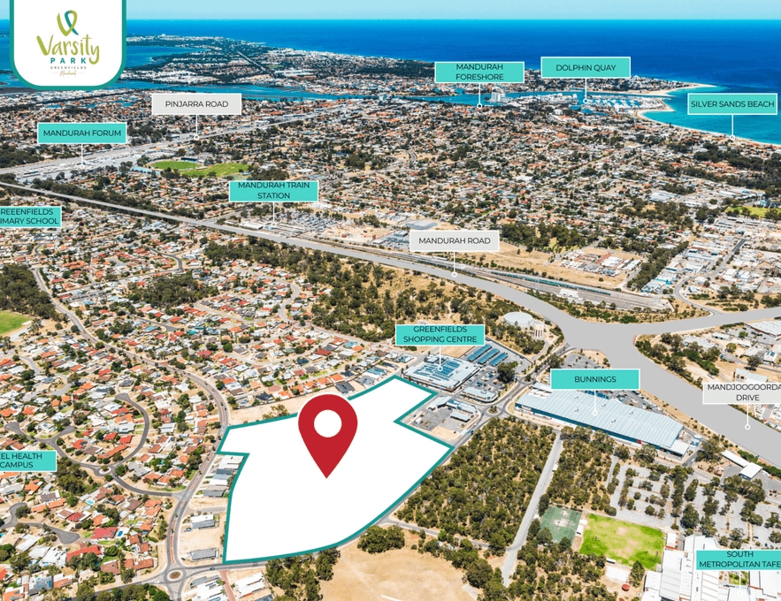Varsity Park Estate - Greenfields Aerial