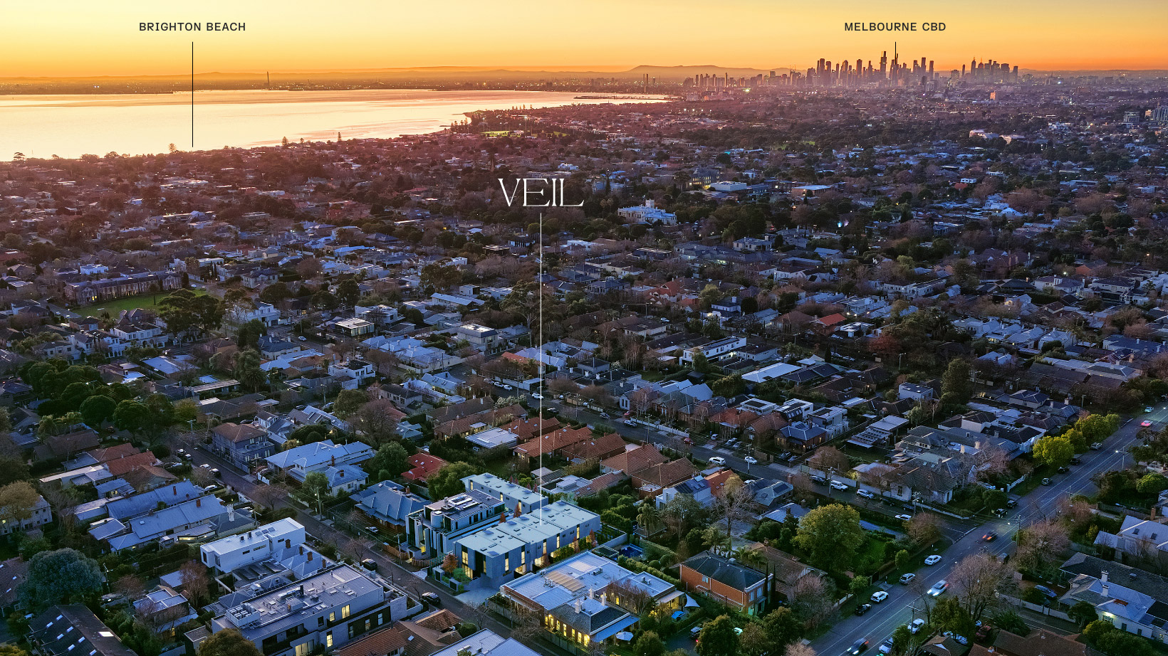Veil Townhomes - Brighton Aerial