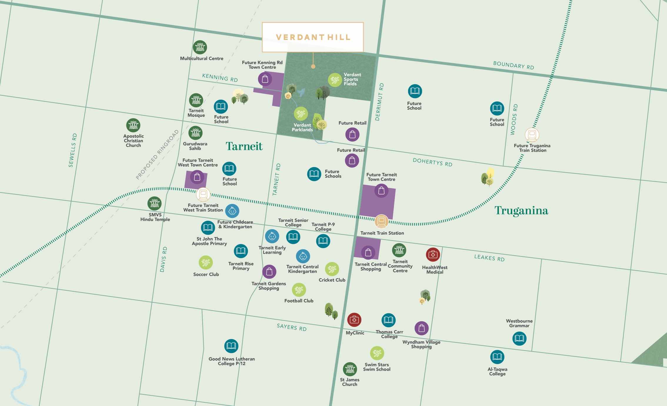 Verdant Hill Estate - Tarneit Location m Location Map