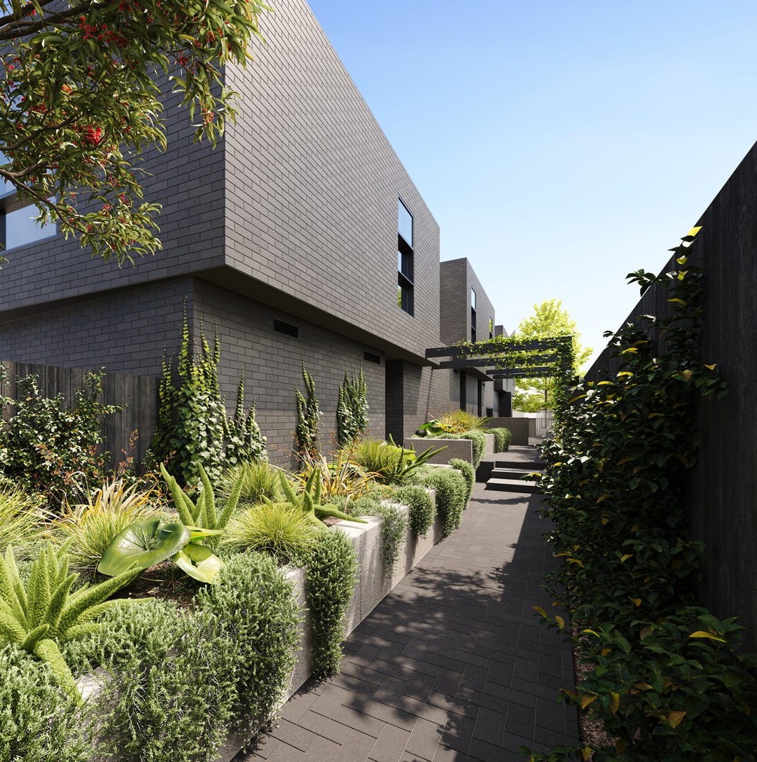 Vertu Townhomes - Caulfield South Render
