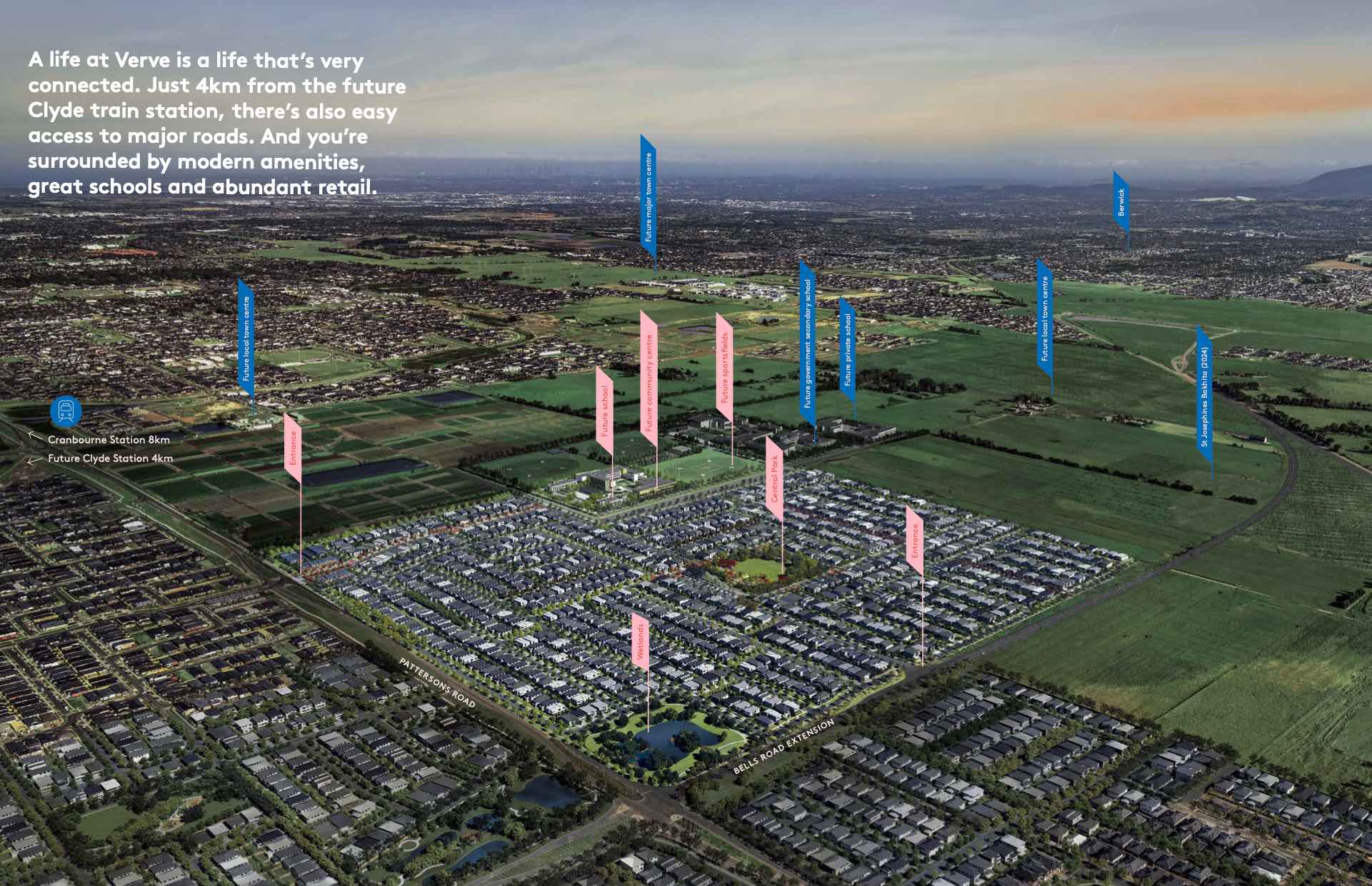 Verve Estate - Clyde North Aerial