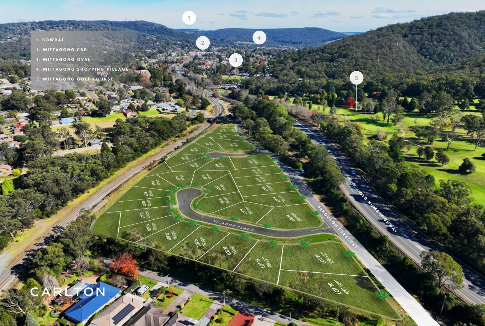 Vickery Estate - Mittagong Aerial